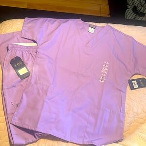 Cherokee Scrubs in the color ‘Orchid’.